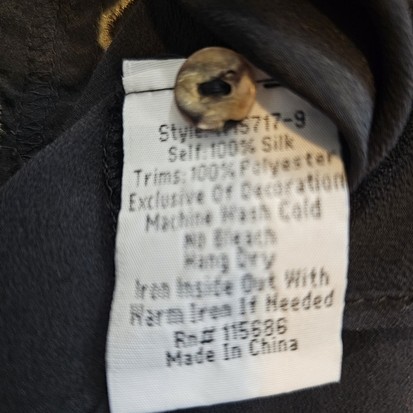 Johnny Was Long sleeve silk blouse - Picture 11 of 12